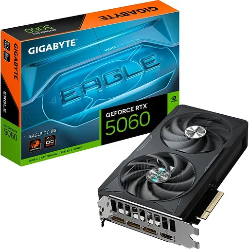 Видеокарта Gigabyte GeForce RTX 5060 Eagle OC 8G (GV-N5060EAGLE OC-8GD) UA [133897]