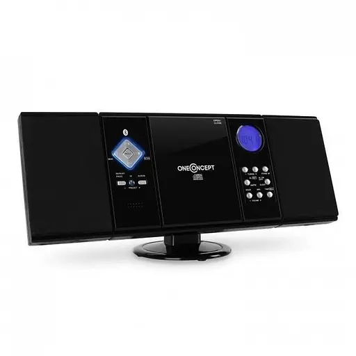 Стереосистема OneConcept V-12 MP3 CD плеєр USB SD AUX (10009514) Чорний