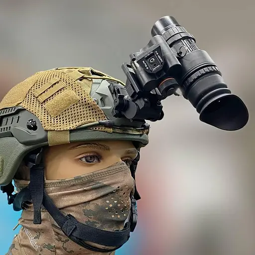 Прибор ночного видения Монокуляр PVS-18 1х32 с креплением FMA L4G24 на шлем + подсумок - фото 2