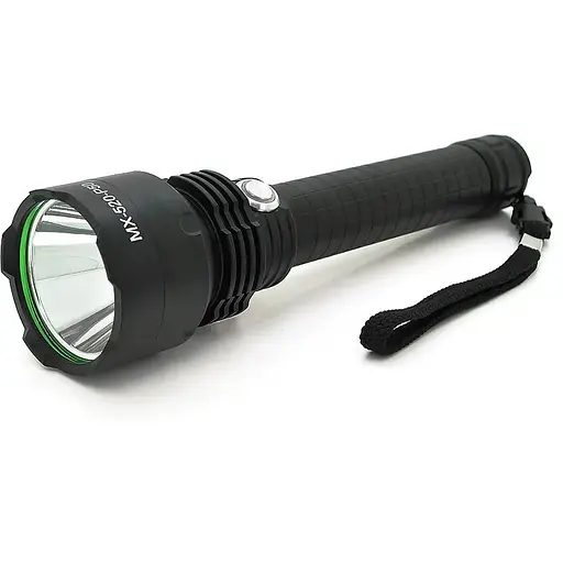 Фонарь ручной POWERMASTER MX-520-P50, 1LED XPE led, 3.5W, 5 режима, 2х 26650/9800mah, Black, IP40, кабель USB-micro, 250х62х35мм, BOX