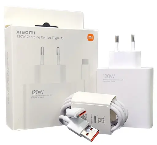 Зарядний пристрій Xiaomi Charging Combo 120 W з кабелем USB-C BHR6034EU - фото 5