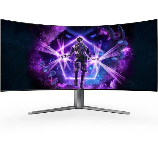 TFT 44.5" AOC AG456UCZD, OLED WQHD, 240Hz, 0,3ms, 2xHDMI, DP, USB-C, USB-hub, HAS, чорной