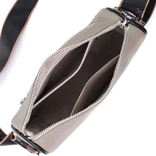 Женская сумка Vintage с вышивкой на лицевой стороне из натуральной кожи 22х14х8 см sum0029043 - фото 9