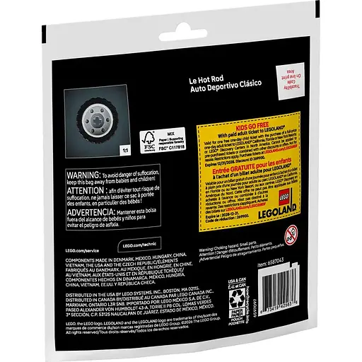 Конструктор LEGO Technic Автомобіль Хот-род 83 деталі (30735) - фото 3
