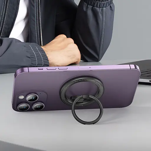 Магнітний тримач для телефону Hoco GH2 Clever Black - фото 5