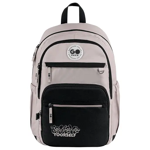 Рюкзак GoPack Teens 121L-1 Черно-бежевый (GO26-121L-1) - фото 3