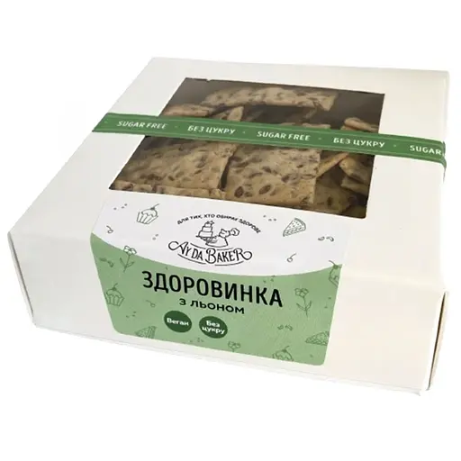 Печиво Ay da Baker Здоровинка зі льном 90 г