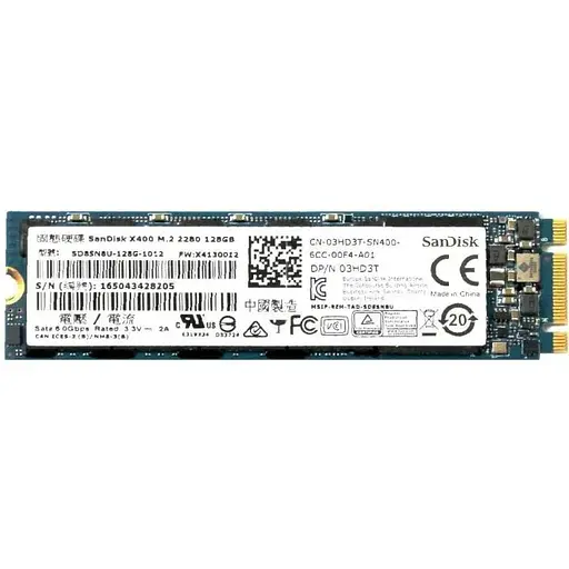 Накопичувач SSD SanDisk M.2 2280 128GB X400 (SD8SN8U-128G) Б/В - фото 1