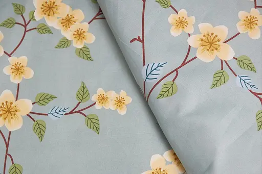 Комплект постельного белья Moon&Star евро 200х220 наволочки 4х50х70 Spring Flower Микросатин Premium - фото 8