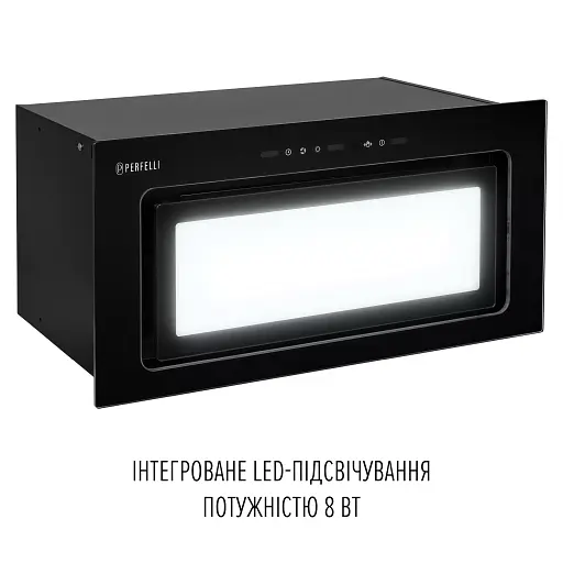 Витяжка повновбудована Perfelli Design Vision 6 Nero Silenzio - фото 6