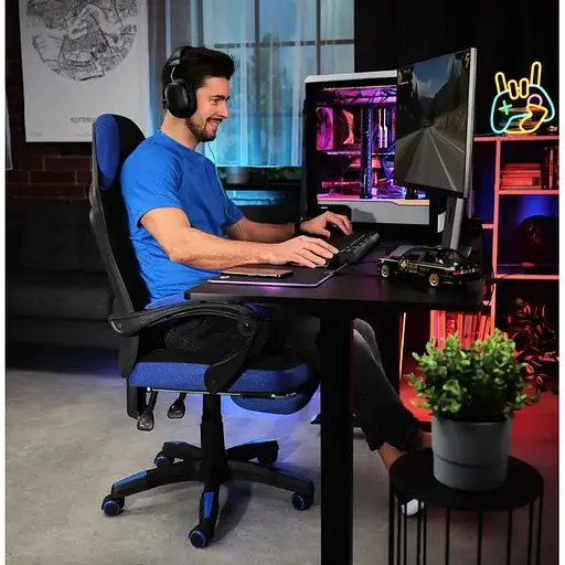 Геймерское кресло Di Volio Sporte синий - фото 3