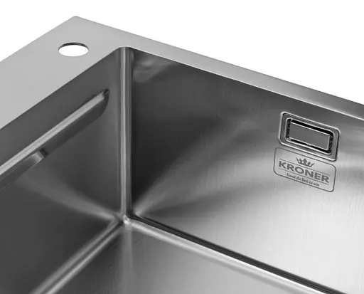 Кухонная мойка Kroner KRP Gebürstet - 6350HM (3.0/1.0 мм) (CV031452) - фото 5