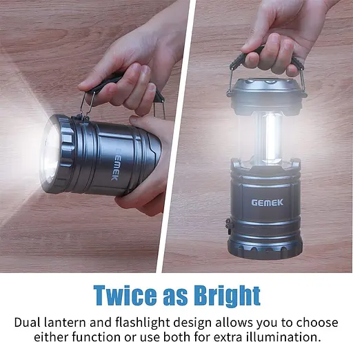 Світлодіодний ліхтарік GEMEK 1 для кемпінгу з батарейним живленням - фото 4