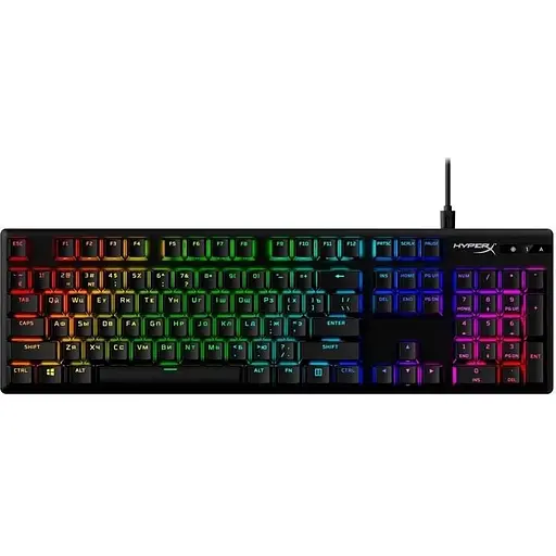 Клавиатура HyperX Alloy Origins Red RGB PBT ENG/RU Black (639N3AA)