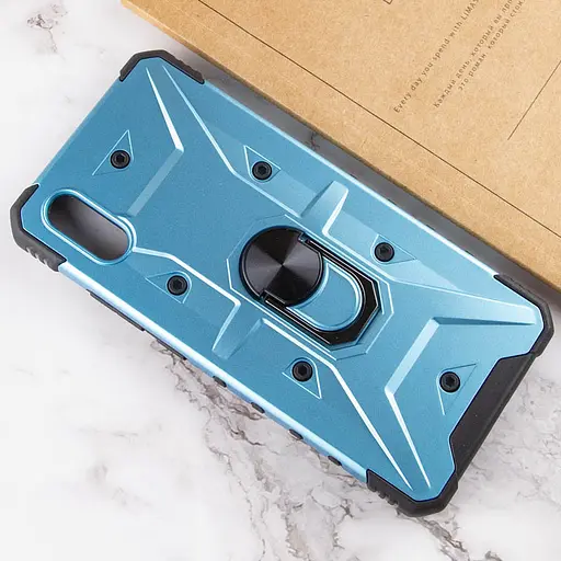 Ударостійкий чохол Epik Pathfinder Ring для Xiaomi Redmi 9A Блакитний / Light Blue - фото 4