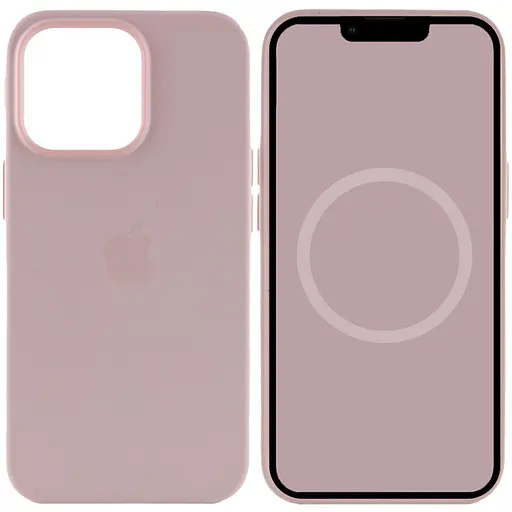 Чохол Epik Silicone case AAA with Magsafe and Animation для Apple iPhone 13 Pro Max 6.7 Рожевий/Chalk Pink