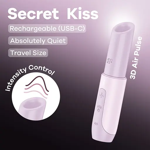 Вакуумний стимулятор клітора Satisfyer Secret Kiss рожевий - фото 7