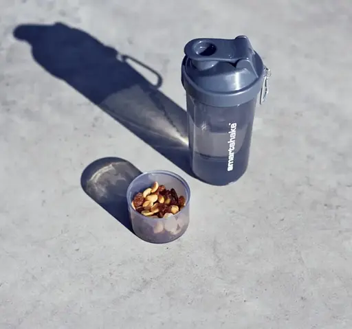 Шейкер спортивний SmartShake Slim 500 мл Gray (10252901) - фото 4