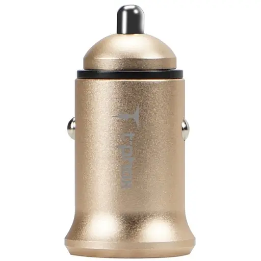 Автомобільний зарядний пристрій T-PHOX Zega 3.1A Dual USB gold