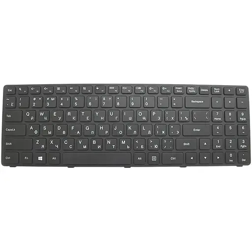 Клавиатура для ноутбука Lenovo 500-15ACZ Black, Ru, черная рамка