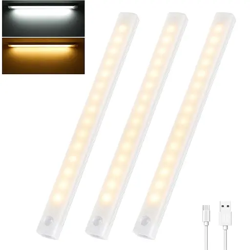 Датчик руху для внутрішнього освітлення регульована яскравість Type-C 3 шт.