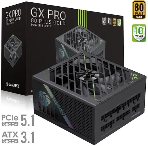 Блок живлення GameMax GX PRO 1050G 1050W ATX 3.1 80+ Gold (GX PRO 1050G) - фото 4