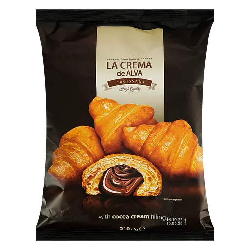 Круассан La Crema de Alva с начинкой крем-какао, 210 г (868333)
