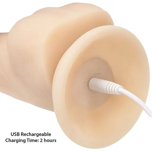 Фалоімітатор з вібрацією Addiction Naked James 8 Rotating & Vibrating Dong - фото 6