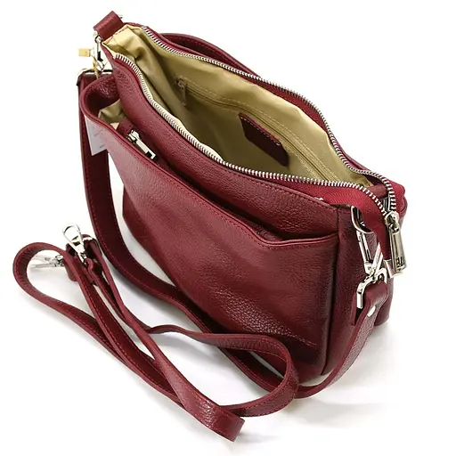 Кожаная женская сумка кросс-боди Virginia Conti 25х18х11 см sum0026332 - фото 2