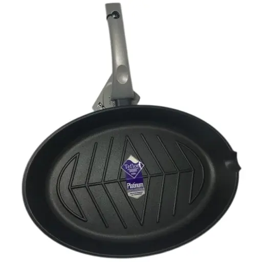 Сковорода гриль для рыбы TVS Platino 36x25 см