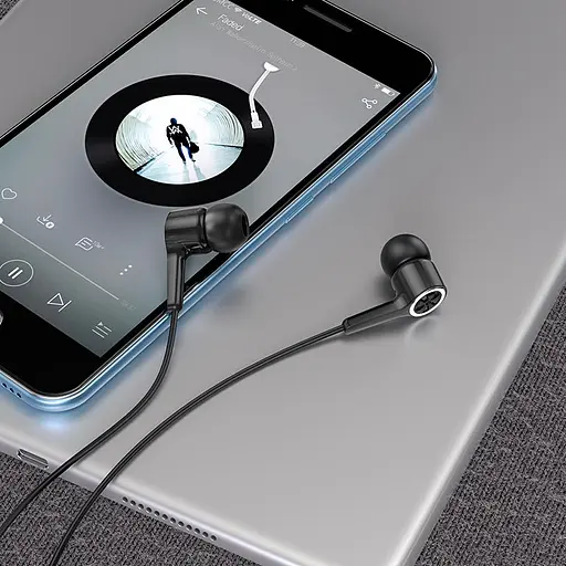 Проводные наушники Hoco M104, 3.5mm, 1.2m, Черный - фото 6