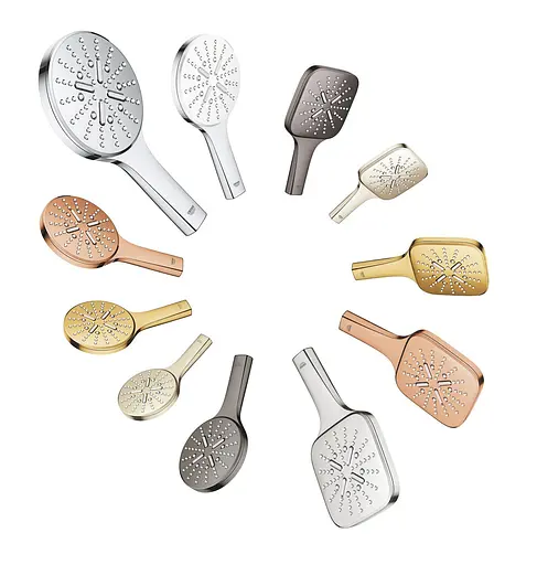 Ручний душ 3 режими струменя Grohe Rainshower SmartActive 130 Cube 26582DC0, Нержавіюча сталь - фото 5