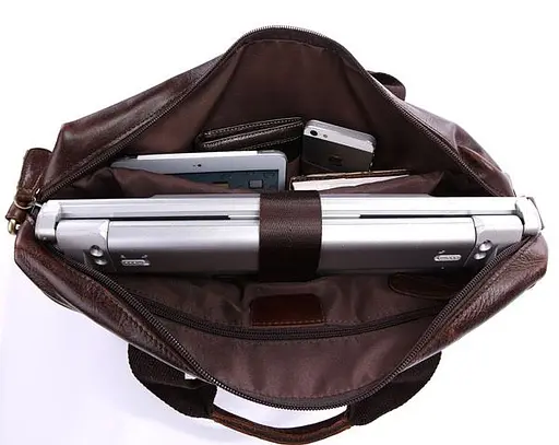 Чоловіча шкіряна сумка Vintage 38х28х8 см sum0012447 - фото 8