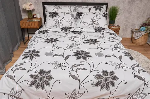 Пододеяльник Moon&Star Бязь Gold Люкс Gray Denim Полуторный Евро 160x220 см - фото 2