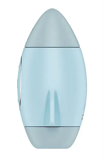 Вакуумний стимулятор клітора з вібрацією Satisfyer Mission Control блакитний - фото 3