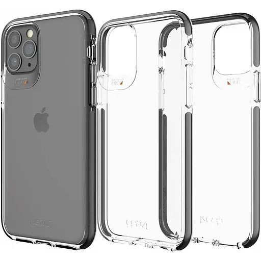 Противоударный чехол Gear4 Piccadilly D3O для iPhone 11 Pro Max (6.5") Black + Прозрачный (702003743) - фото 3
