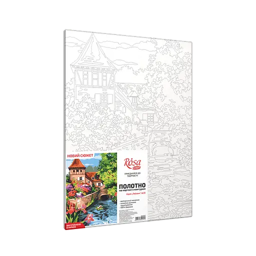 Полотно на картоне с контуром Rosa Start Пейзаж №35 30х40 хлопок акрил - фото 3