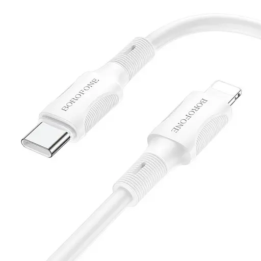 Дата кабель Borofone BX80 Succeed Type-C to Lightning 20W (1m) White - фото 2