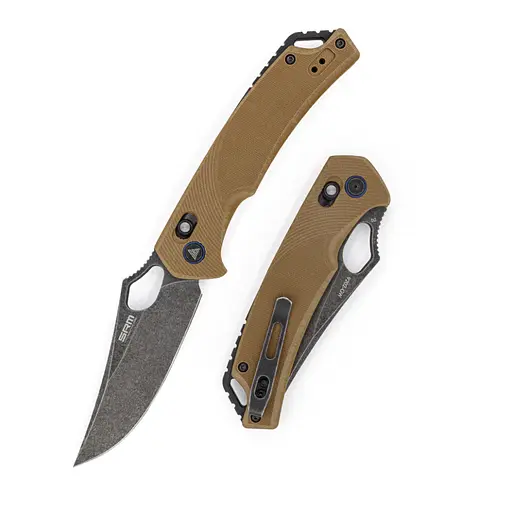 Ніж складаний SRM Retriever 9202-GW, коричневий - фото 5