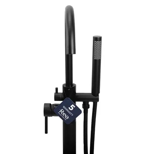 Смеситель для ванны Rea Mono black напольный REA-B2714 Черный матовый - фото 2