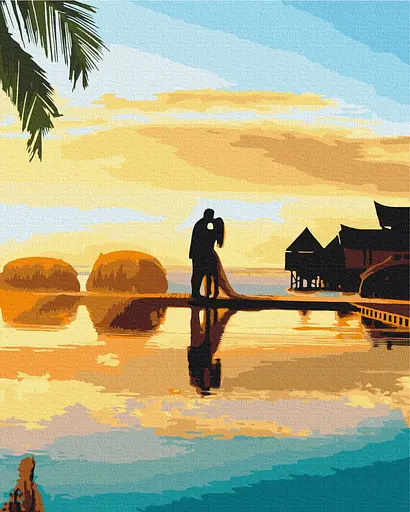 Картина за номерами на підрамнику Brushme Схід кохання