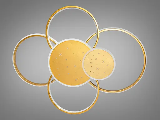 Потолочная люстра Diasha 2448GDIM золото с пультом 115Вт. - фото 4