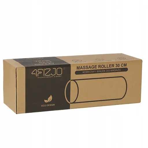Массажный ролик 4FIZJO Cork 30 x 10 см (валик, роллер) гладкий 4FJ0569 (P-5907739319593) - фото 5