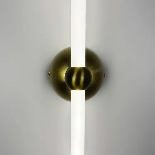 Лінійне бра у латунному корпусі з двома кріпленнями 120 см Арт. WJ 023/1200-2 AB Line F - фото 2