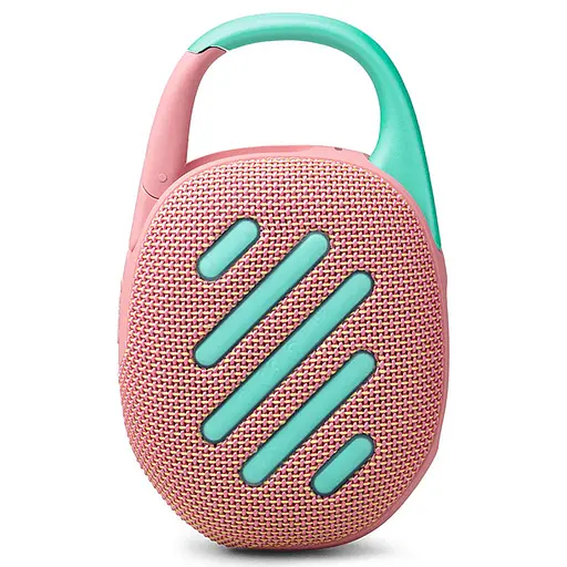 Портативная колонка JBL Clip 5 (JBLCLIP5PINK) беспроводная с карабином розовая - фото 2