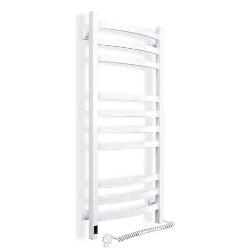 Электрический полотенцесушитель Navin Avalon 480x1000 Sensor правая, белая 10-043153-5010, Белый, Правое, Электронный - фото 1