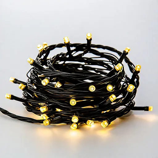 Новорічна гірлянда штора GarlandoPro 3х2 м 144 кімнатна Жовте світло ZWM32144LEDY - фото 2