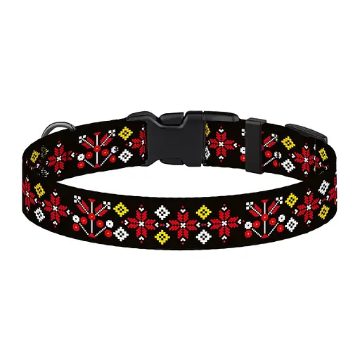 Ошейник для собак Баркси Urban патриотический Вышиванка черная - фото 5
