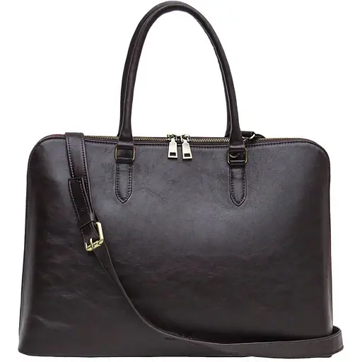 Женская кожаная сумка Newery 41.5х29.5х12 см sum0023160 - фото 1