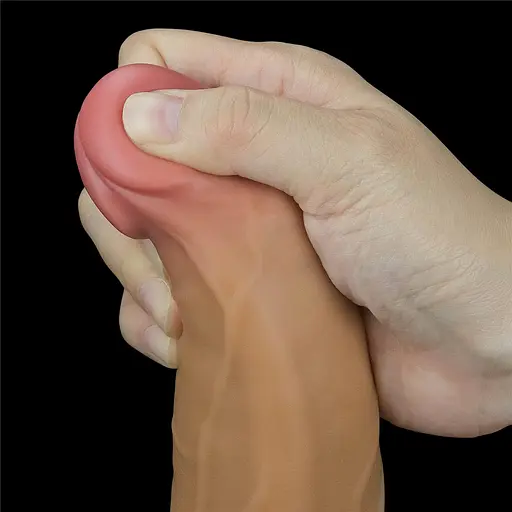 Реалістичний вібратор Lovetoy Nature Cock 23 см тілесний - фото 9